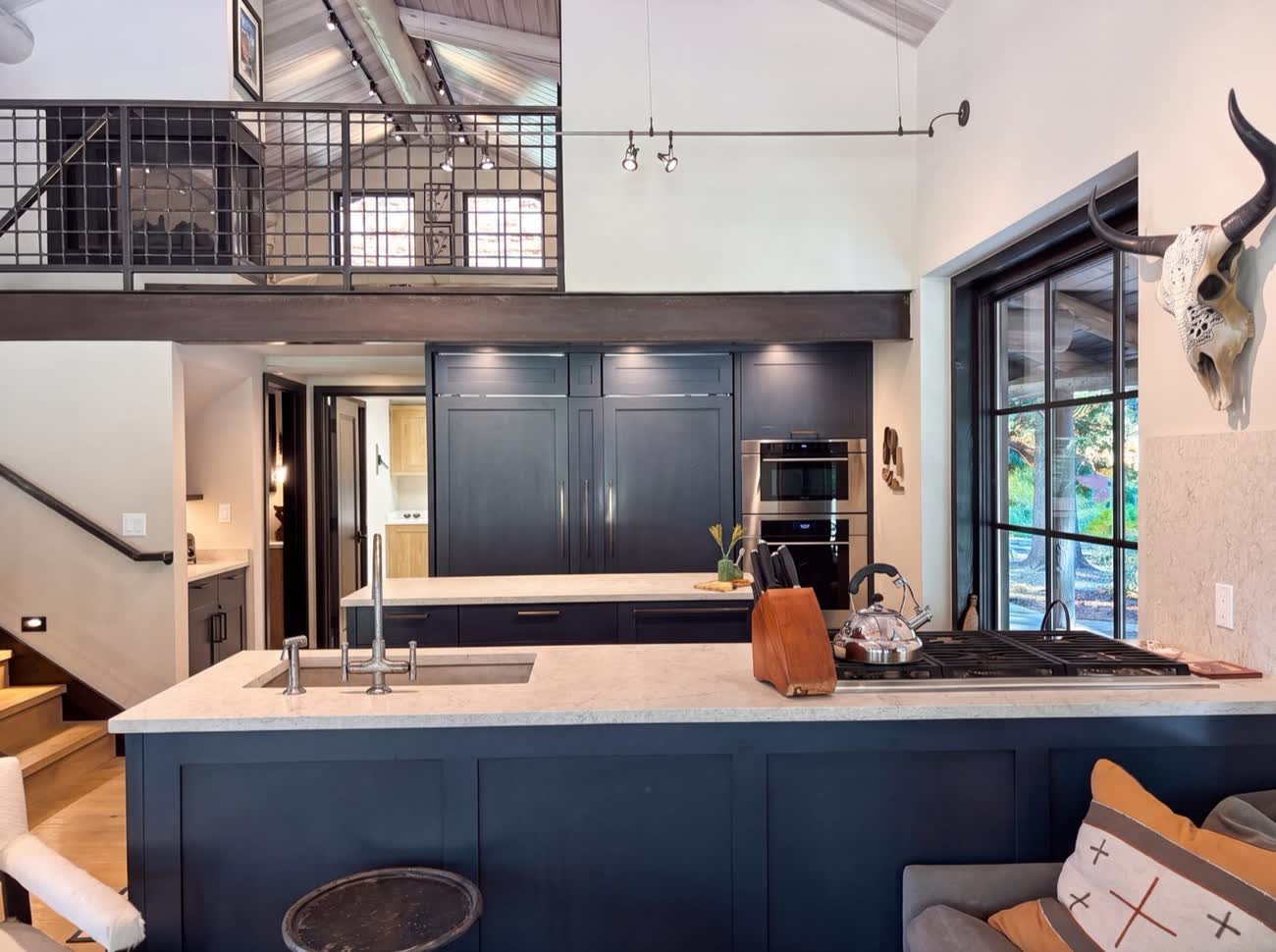 Chef's kitchen with a large island